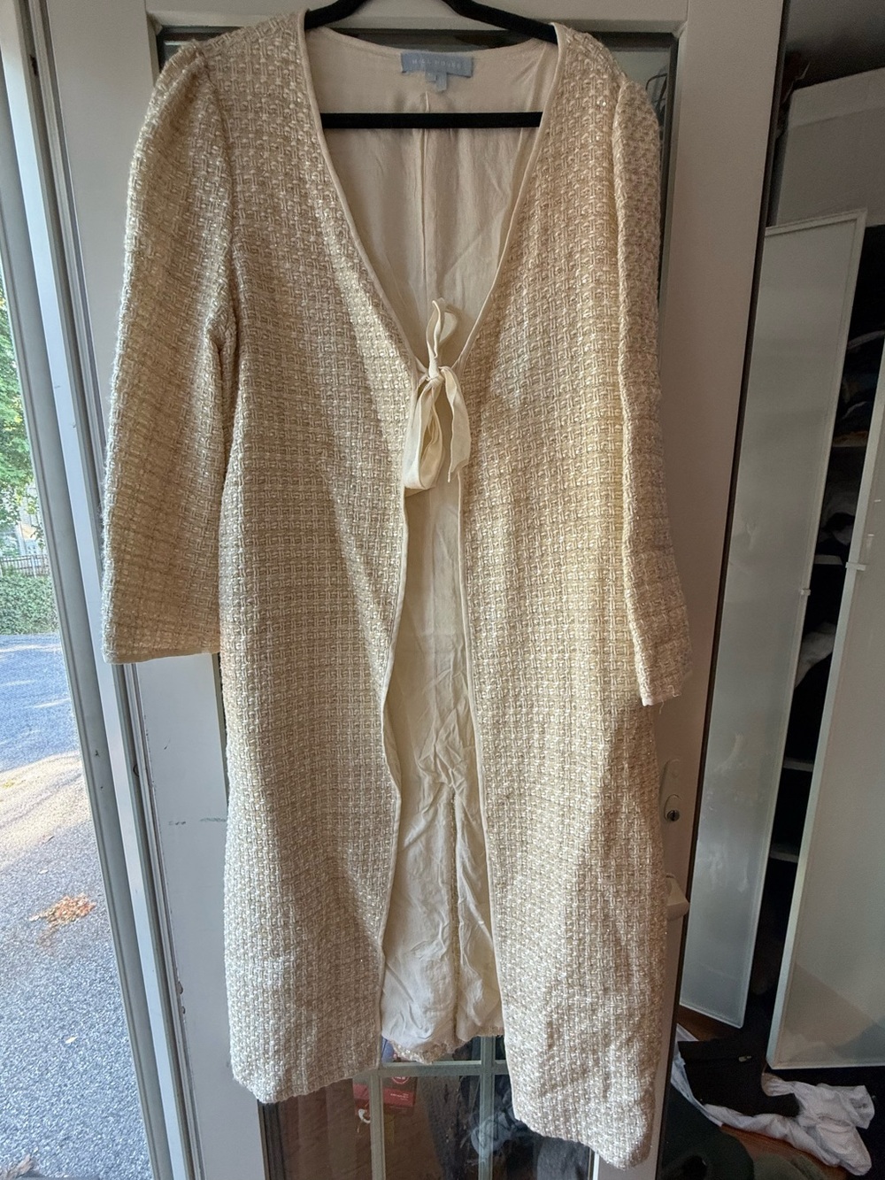 Sparkle Cream Tweed Jack - HILL HOUSE LOU LOU DUSTER